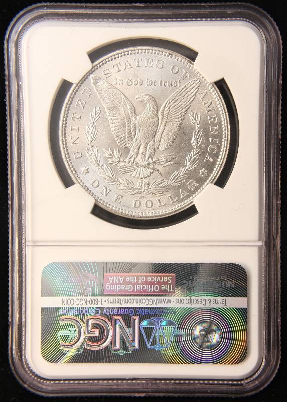 1885 MORGAN SILVER DOLLAR MS63 NGC
