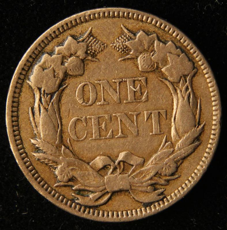 1857 US FLYING EAGLE CENT XF