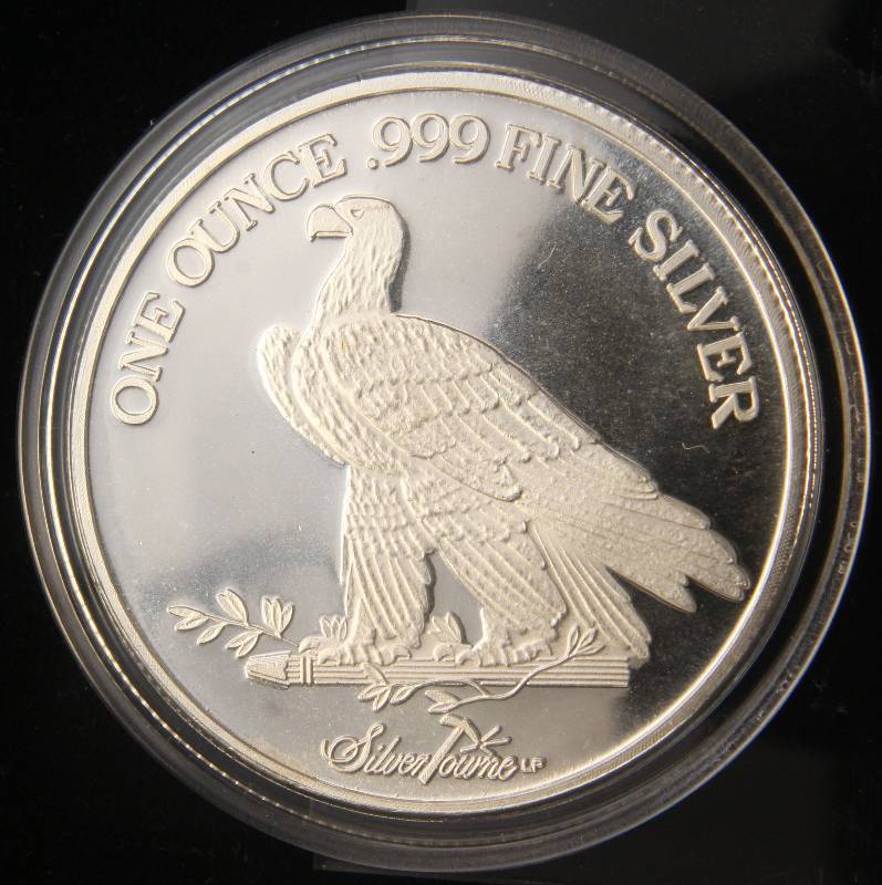 1 TROY OZ. .999 FINE SILVER $10 INDIAN DESIGN IN AIRTITE