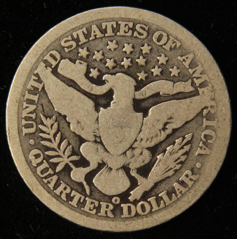 1898-O BARBER SILVER QUARTER