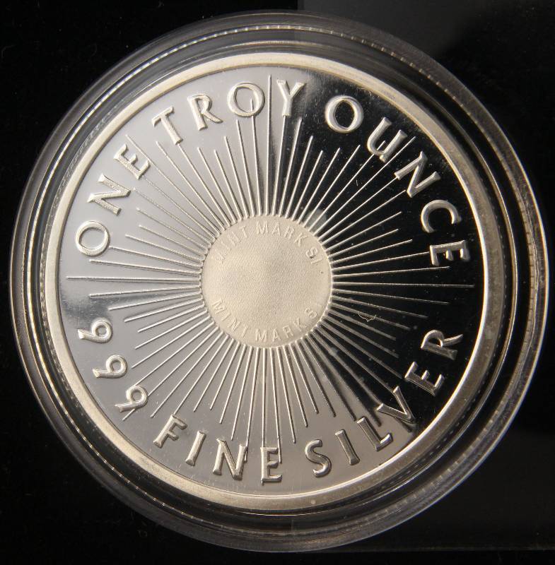 1 TROY OZ. .999 FINE SILVER SUNSHINE MINTING IN AIRTITE