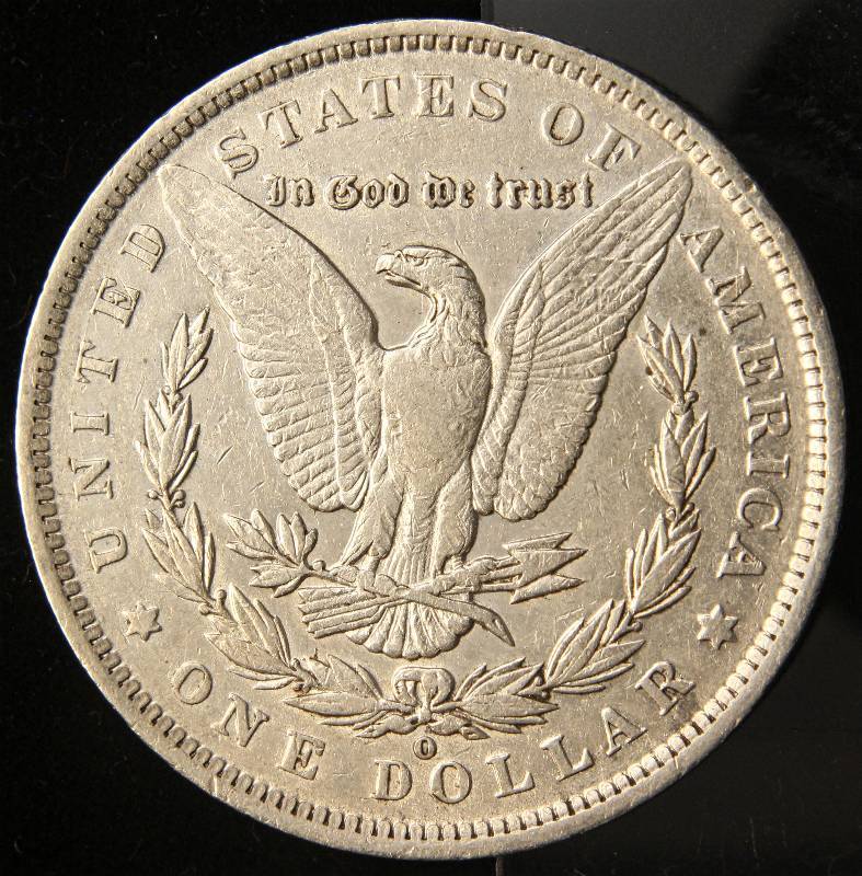 1891-O MORGAN SILVER DOLLAR AU53