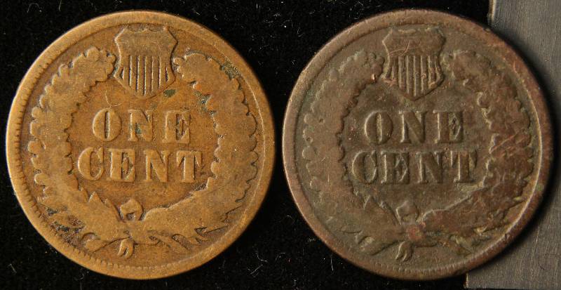 1880 & 1881 INDIAN HEAD CENTS GOOD