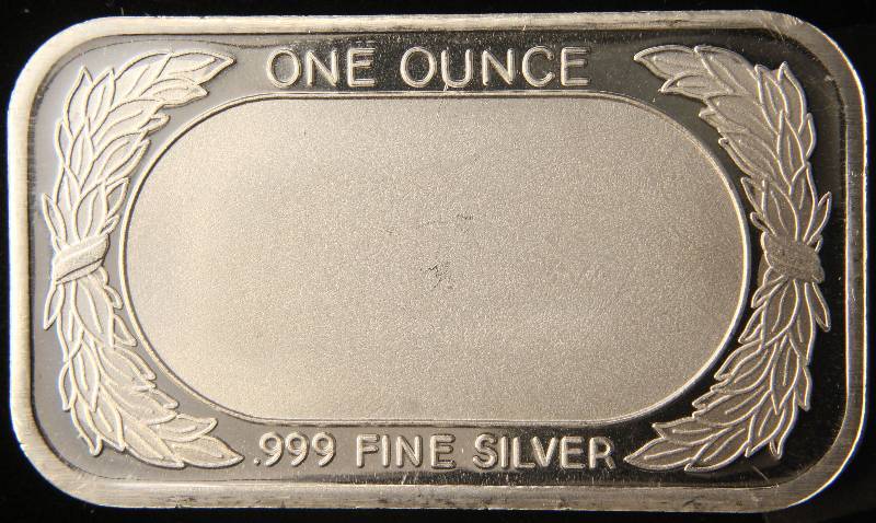 1 TROY OZ. .999 FINE SILVER BAR US FLAG DESIGN