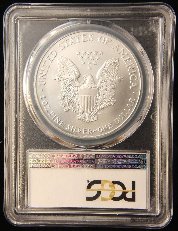 2001 AMERICAN SILVER EAGLE 1 TROY OZ. .999 FINE SILVER DOLLAR MS69 PCGS