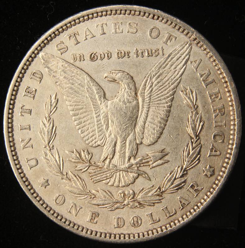 1883 MORGAN SILVER DOLLAR AU