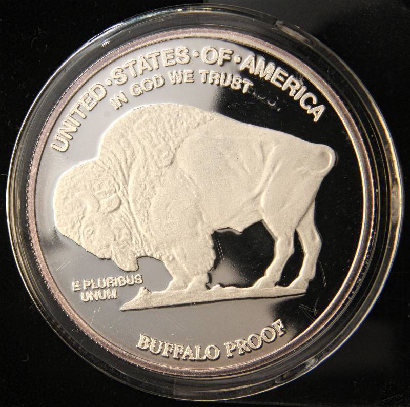 1 TROY OZ. .999 FINE SILVER 2007 INDIAN BUFFALO IN AIRTITE