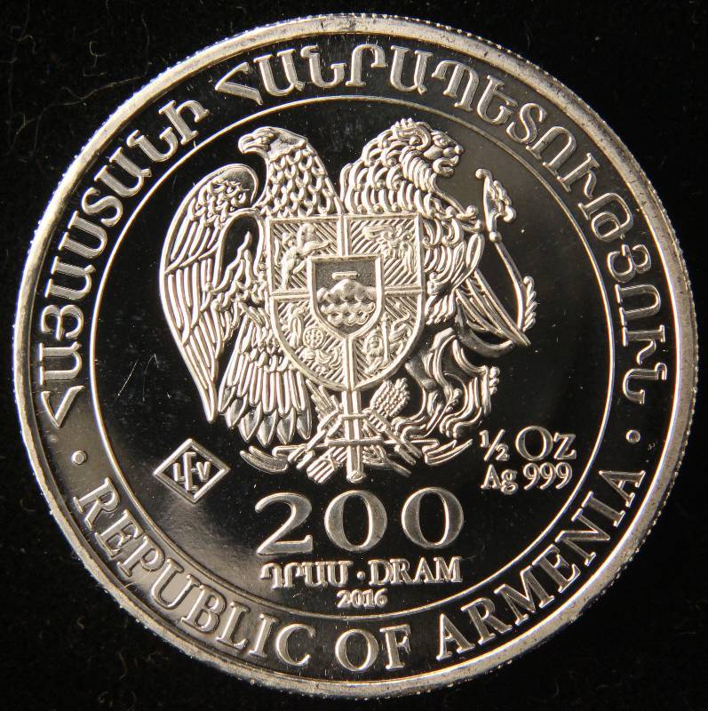 12 TROY OZ. .999 FINE SILVER ARMENIA NOAHS ARK
