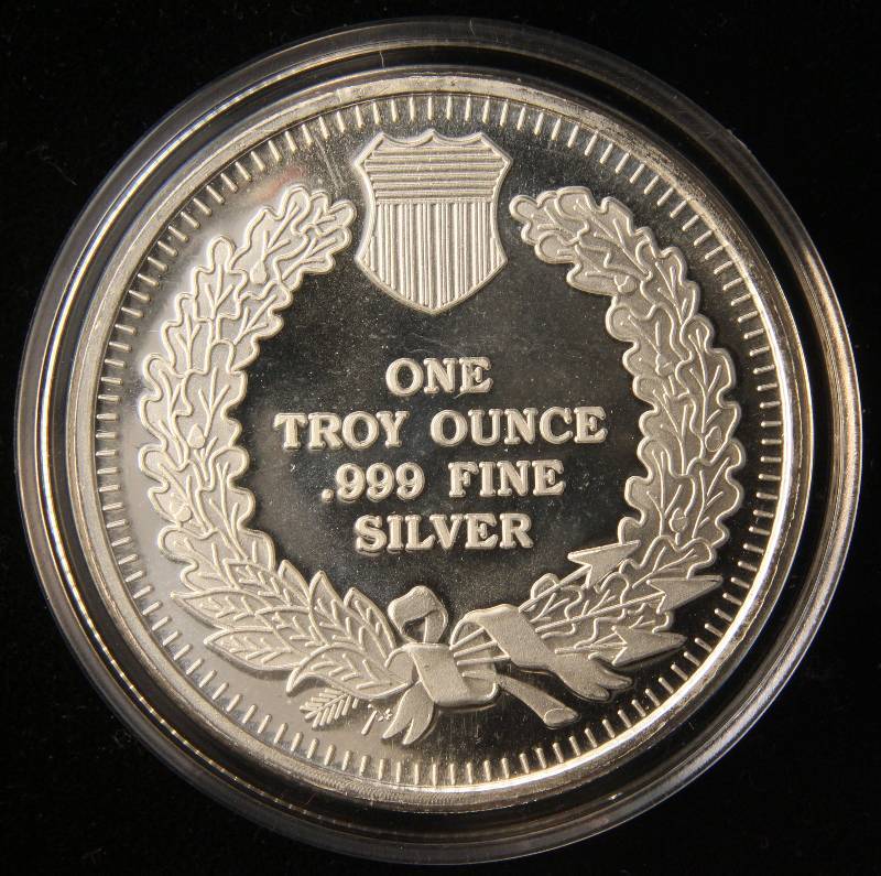 1 TROY OZ. .999 FINE SILVER 2017 INDIAN HEAD DESIGN IN AIRTITE