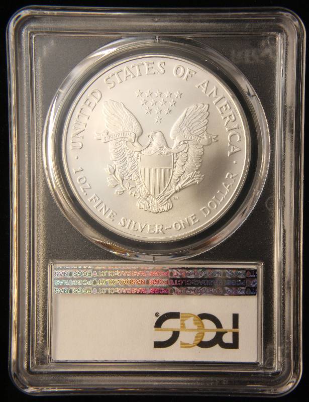 2007 AMERICAN SILVER EAGLE 1 TROY OZ. .999 FINE SILVER MS69 PCGS