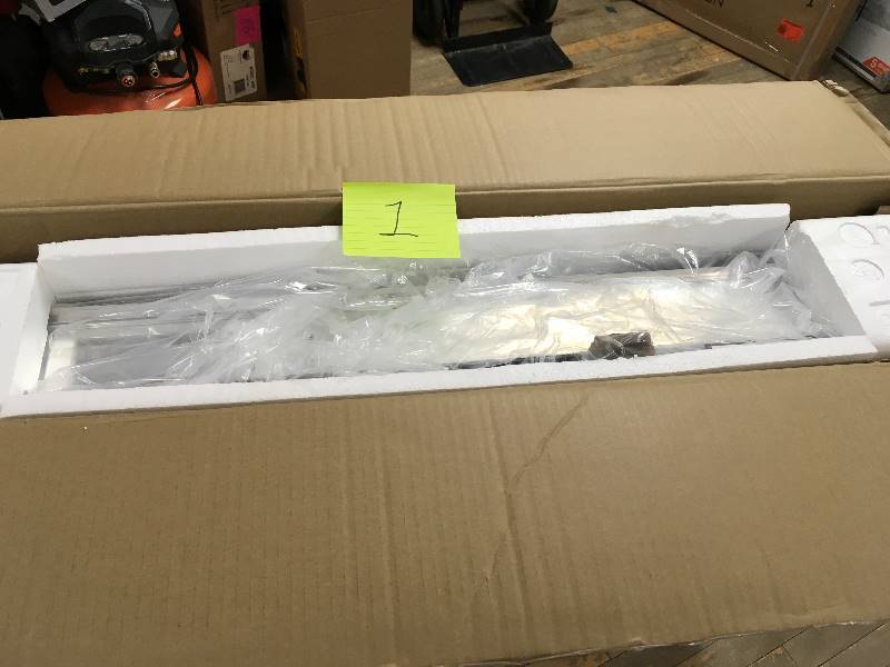 lot 1 image: Pegasus 36 in. x 31 in. Recessed or surface Mount Tri-View Bathroom Medicine Cabinet with Beveled Mirror open box never used