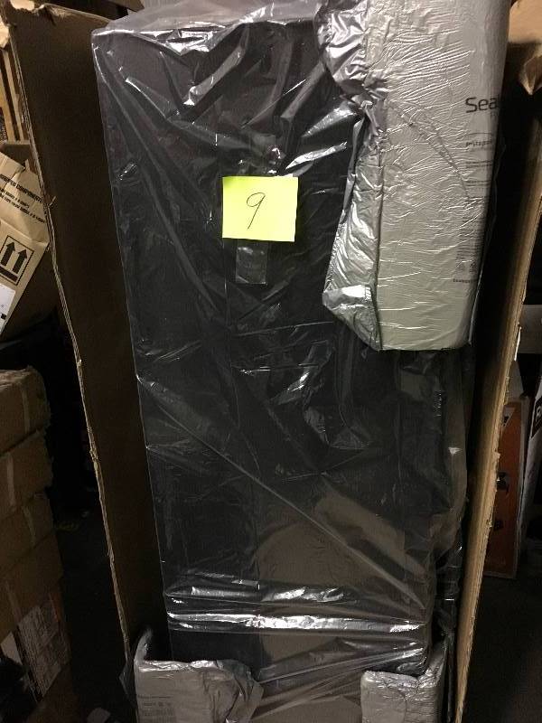 lot 9 image: Stack-On  18-Gun Key Lock Securitiy Cabinet, Black open box