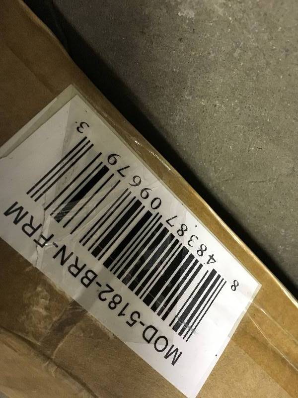 lot 14 image: Queen Bed Side Rail-Brown open box never used