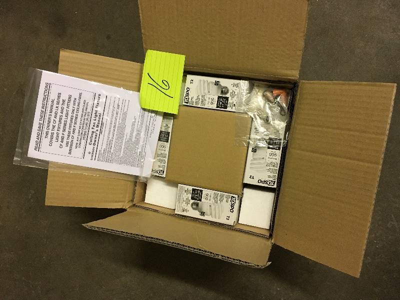 lot 16 image: Emerson F440 Light Kits Accessories -Fitters Ceiling Fan Accessories Venetian Bronze open box never used