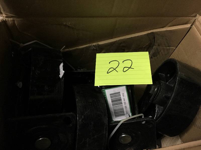 lot 22 image: Liberty  6 Industrial Caster Black Qty 4 no used