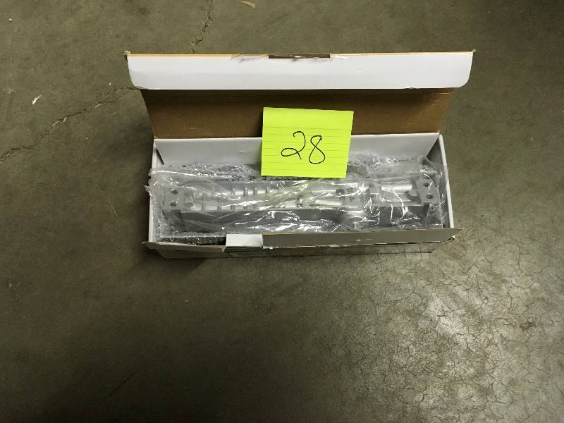 lot 28 image: Universal Hardware Heavy- Duty All-in-One Aluminum Commercal Door Closer, Metallics open box never used