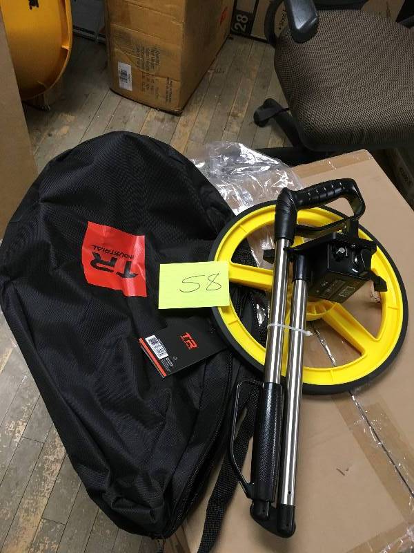 lot 58 image: TR Industrial FX Series Collapsable Measuring Wheel open box never used