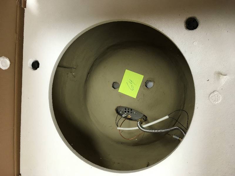 lot 64 image: Castlecreek 28 Gas Fire Pit open box never used