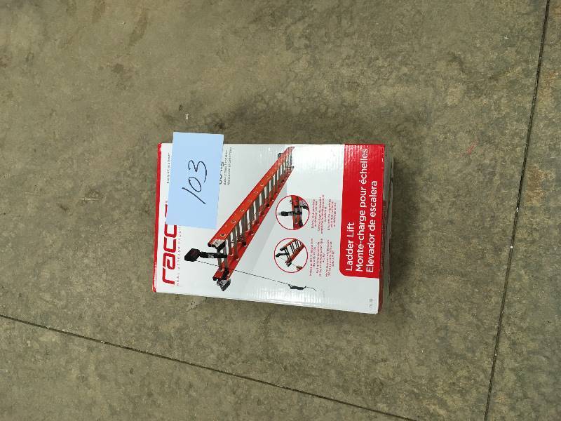 lot 103 image: Racor 150 lb Ladder Lift new