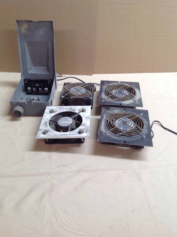 lot 17 image: Power Box and Four Fans - Direct wired