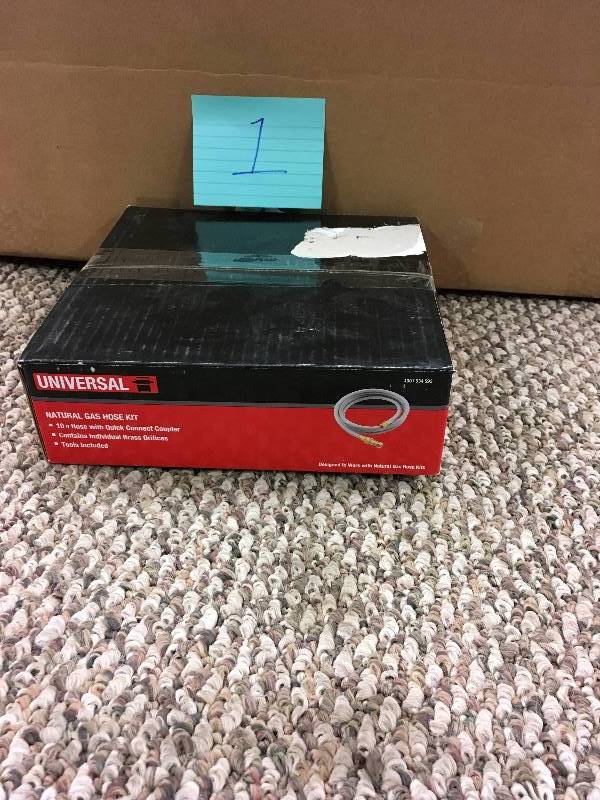 Universal Natural Gas Hose Kit 10 ft Hose with Quick Connect Coupler Open Box not used