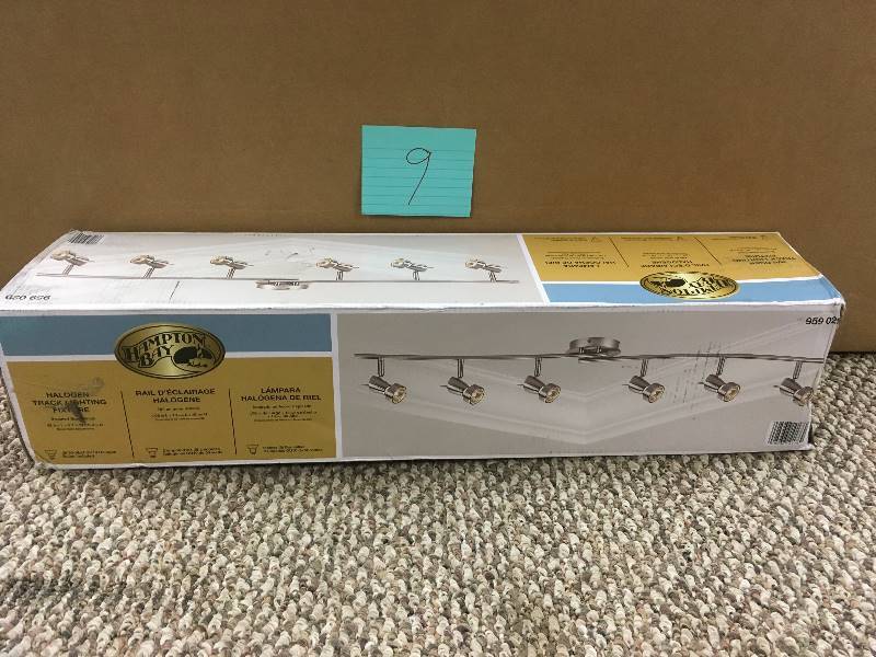 Home Depot 6 Light Ceiling Wall Dual Wave 6.1h x 42.52 w x Brushed Nickel Open Box not used