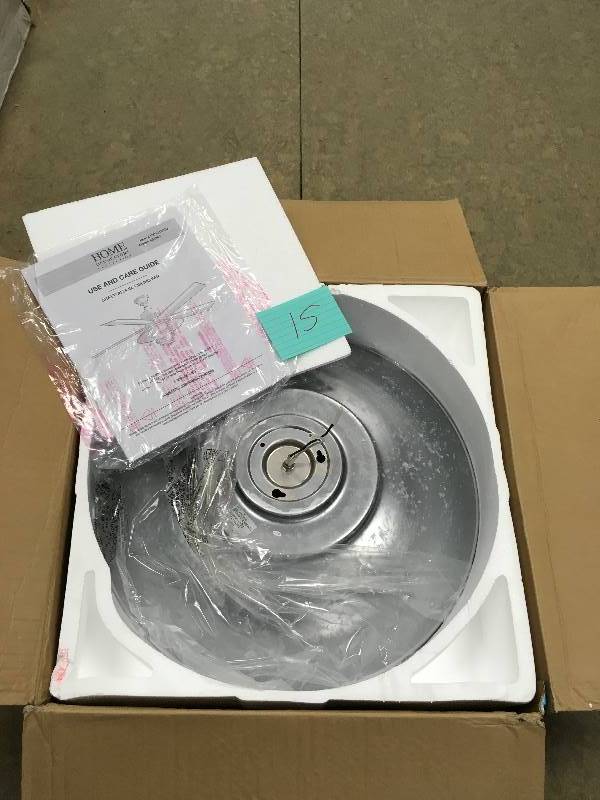 Home Decorators Collection Grayton 54 in. IndoorOutdoor Glavanized Ceiling Fan with Light Kit and Remote Control Open Box not used