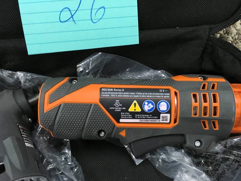 Ridgid JobMax 12-Volt Multi-Tool with Tool Free Head open box