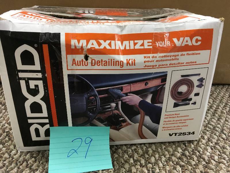 Ridgid 1-14 in. 7-Piece Premuim Car Cleaning Accessory Kit For Ridgid WetDry Vacs Open Box not used