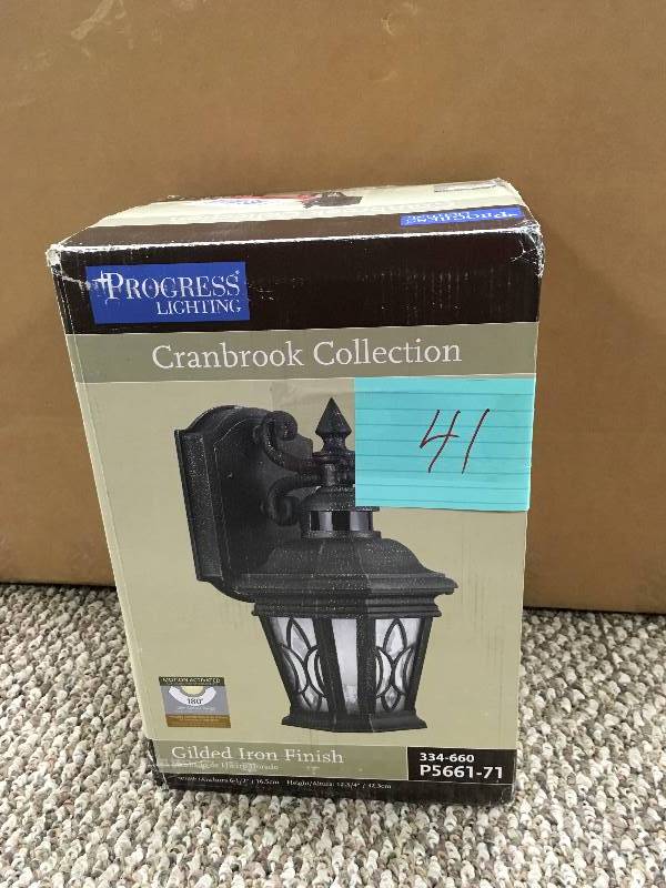 Progress Lighting Cranbrook Collection 1 Light Outdoor Gilded Progress Lighting Cranbrook Collection