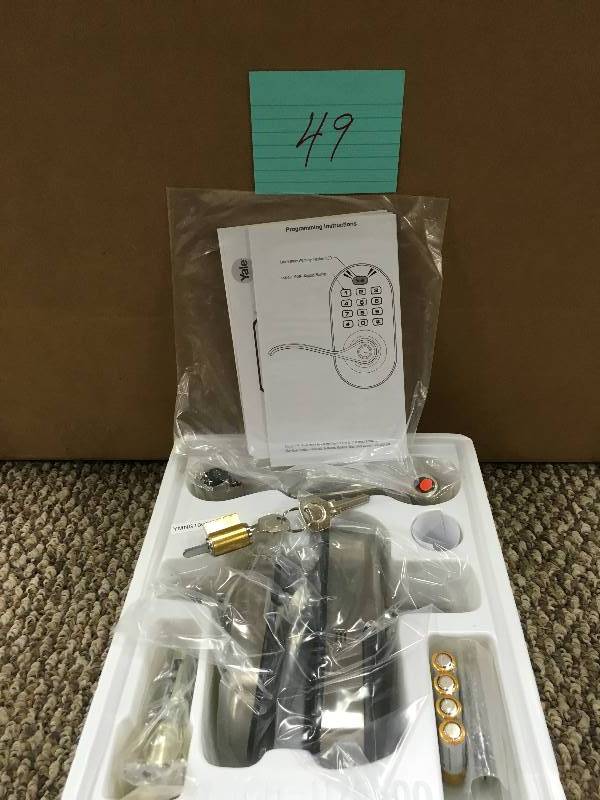 Yale Yrl210-Nr Real Living Keyless Entry Leverset With Push Button Keypad open box