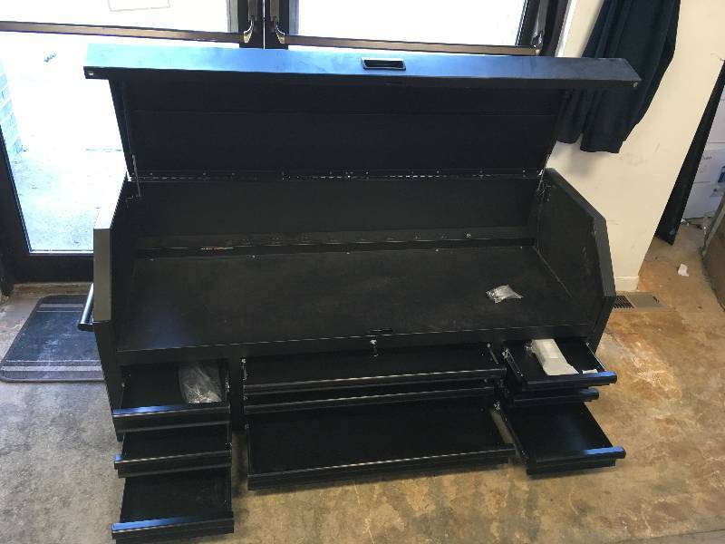 Husky 56 in. 23-Drawer Tool Chest only scratches present