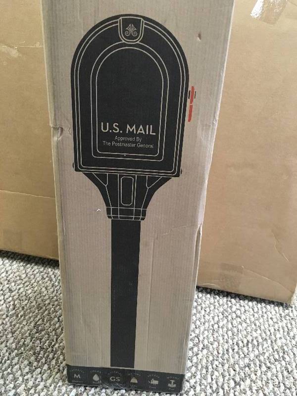Architecture Mailboxes MB1 Mailbox  Post Kit - Black Open box in like new condition