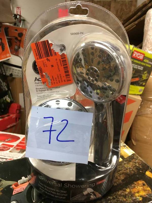Delta Activ Touch 9-Spray Hand Shower and Shower Head Combo Kit in Chrome