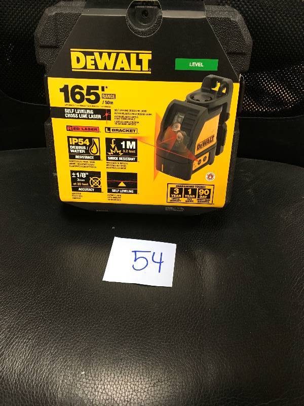 DeWalt Cross Line Laser Level  in like new condition