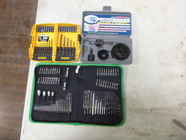 lot 80 image: DrillDriver Bit SetsHole Saw Kit