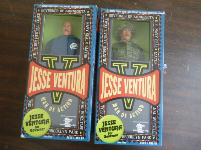 lot 135 image: 2 Jesse Ventura Dolls