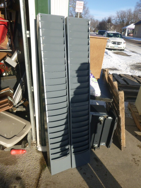 lot 151 image: Grey Slotted Shelves