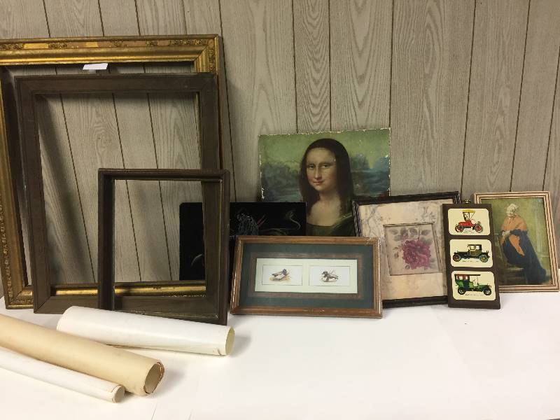 lot 14 image: Antique Frames & Pictures