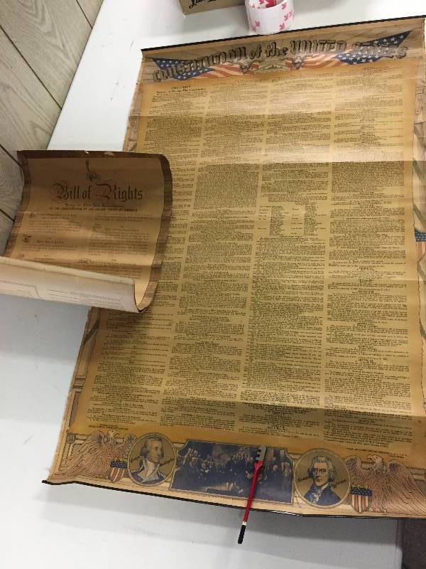 lot 15 image: Constitution of the US (1939) & Bill of Rights (1944) Copies