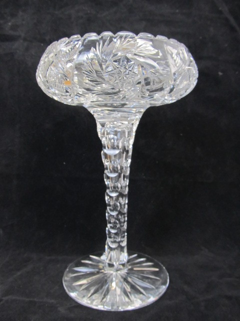 lot 35 image: Antique American Brilliant Period Cut Crystal Compote