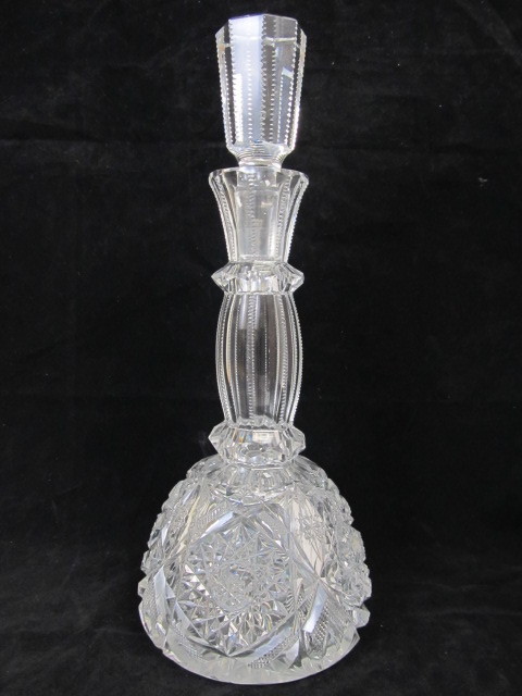 lot 75 image: Antique Brilliant Period Deep Cut Crystal Decanter