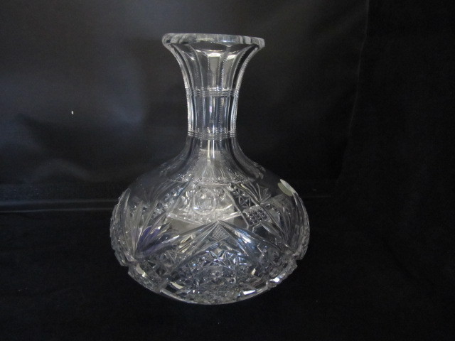 lot 87 image: Quality Antique Brilliant Period Cut Crystal Ships Decanter