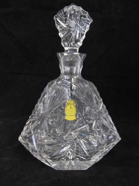 lot 103 image: Vintage Signed IMPERLUX Hand Cut Crystal Decanter