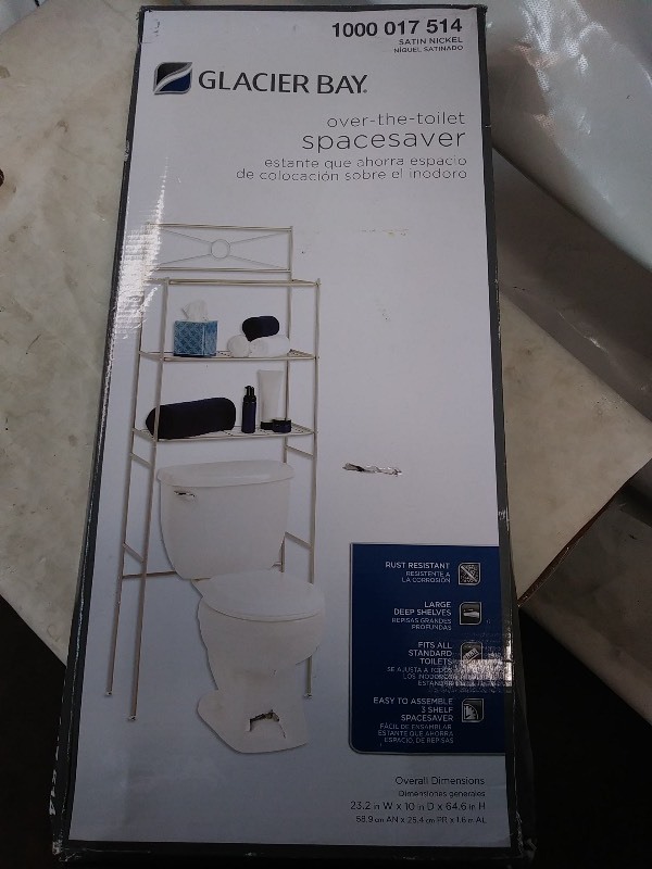 lot 11 image: Glacier Bay over-the-toilet space saver 1000-017-514