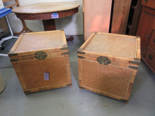 lot 915 image: WICKER CHESTS