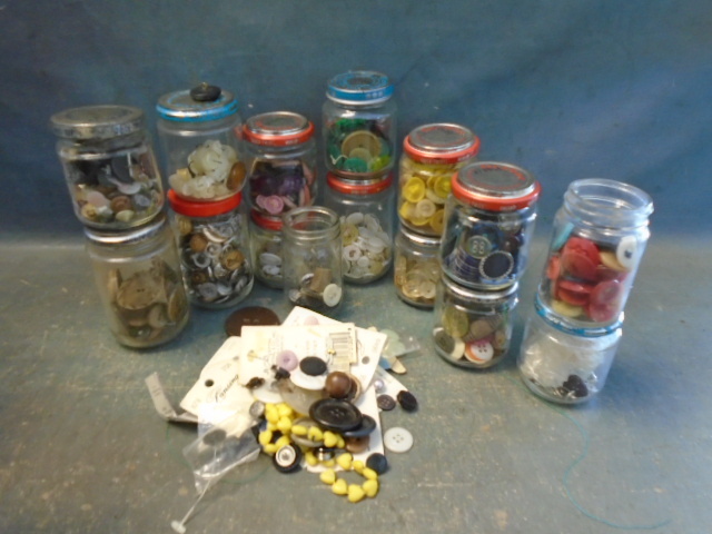 Baby Food Jars and Buttons