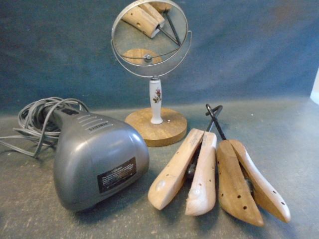 Shoe Expanders, Makeup Mirror and Body Massager