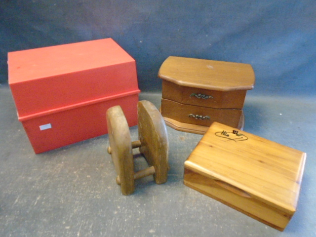 Jewelry Boxes, Recipe Box and Napkin Holder