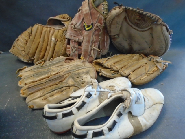 Baseball Gloves and Shoes